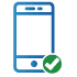 Cellular reception available icon